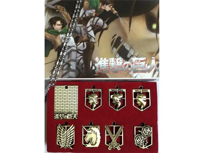 Attack On Titan 8-Piece Necklace: Military 3 Attack On Titan 8-Piece Necklace: Military