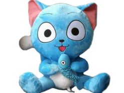 Fairy Tail Plush Happy With Fish (12")