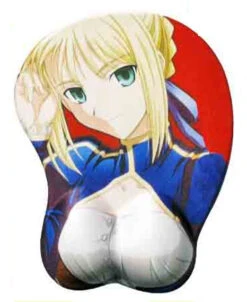 Fate Stay Night 3D Wrist Rest Mousepad Saber