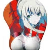 Fate Stay Night 3D Wrist Rest Mousepad Saber (Red)