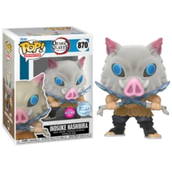 Pop! Animation Demon Slayer Vinyl Figure Inosuke Hashibara (Flocked) #870 Special Edition
