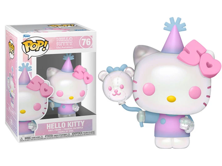 Pop! Sanrio Hello Kitty Vinyl Figure 50th Anniversary Hello Kitty (with Balloon) #76 3 Pop! Sanrio Hello Kitty Vinyl Figure 50th Anniversary Hello Kitty (with Balloon) #76