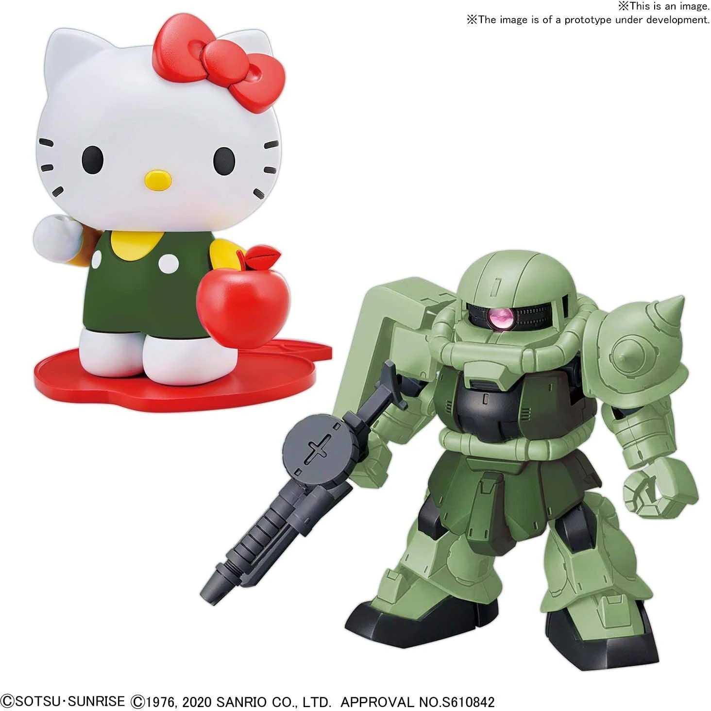 Gundam SD Gundam Cross Silhouette Model Kit: Hello Kitty/Zaku II (SD Gundam Cross Silhouette) 5 Gundam SD Gundam Cross Silhouette Model Kit: Hello Kitty/Zaku II (SD Gundam Cross Silhouette) - Image 3