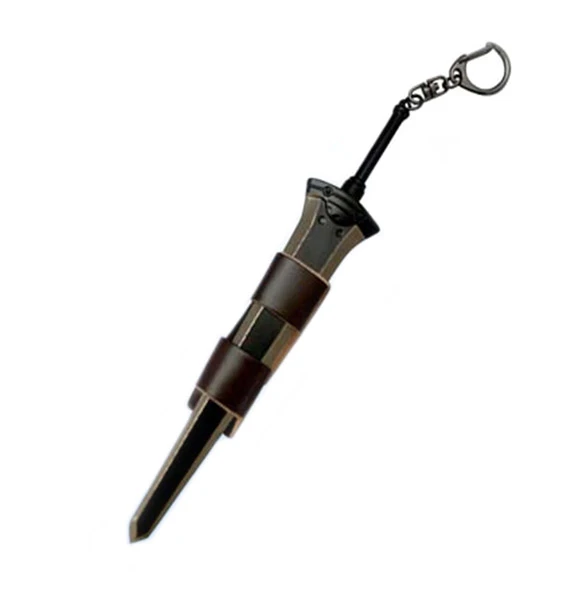 Sword Art Online Keychain Kirito Black Iron Great Sword W/Sheathe (6") 3 Sword Art Online Keychain Kirito Black Iron Great Sword W/Sheathe (6")